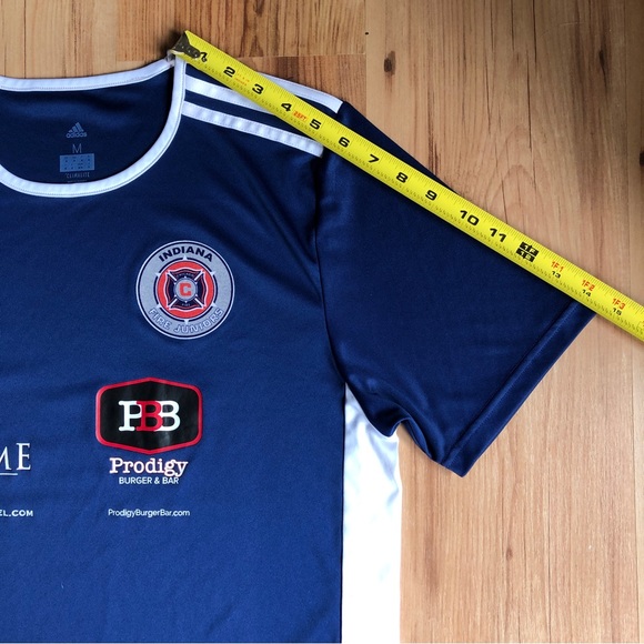 ADIDAS Climalite Active Shirt INDIANA FIRE JUNIORS Blue Medium Men’s - Picture 9 of 16
